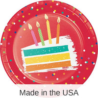 96/Case Bulk Festive Cake Dessert Plates