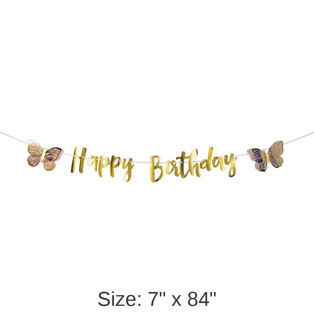 12/Case Bulk Butterfly Shimmer Banners