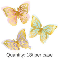 18/Case Bulk Butterfly Shimmer Wall Decor