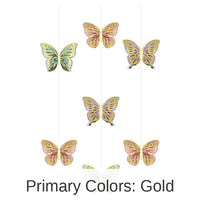 36/Case Bulk Butterfly Shimmer Hanging Cutouts