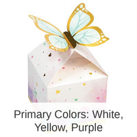 48/Case Bulk Butterfly Shimmer Favor Boxes