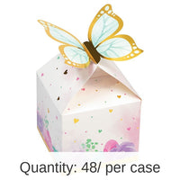 48/Case Bulk Butterfly Shimmer Favor Boxes