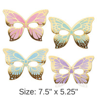 48/Case Bulk Butterfly Shimmer Paper Masks