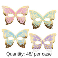 48/Case Bulk Butterfly Shimmer Paper Masks