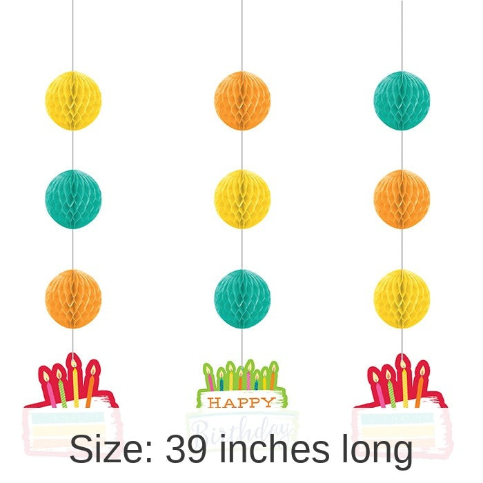 36/Case Bulk Festive Cake Hanging Cutouts