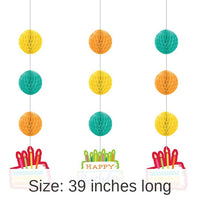 36/Case Bulk Festive Cake Hanging Cutouts