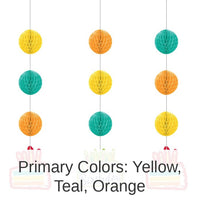 36/Case Bulk Festive Cake Hanging Cutouts