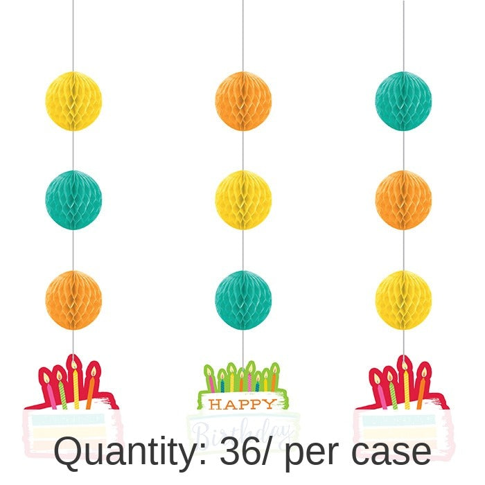 36/Case Bulk Festive Cake Hanging Cutouts