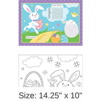 96/Case Bulk Easter Activity Placemats