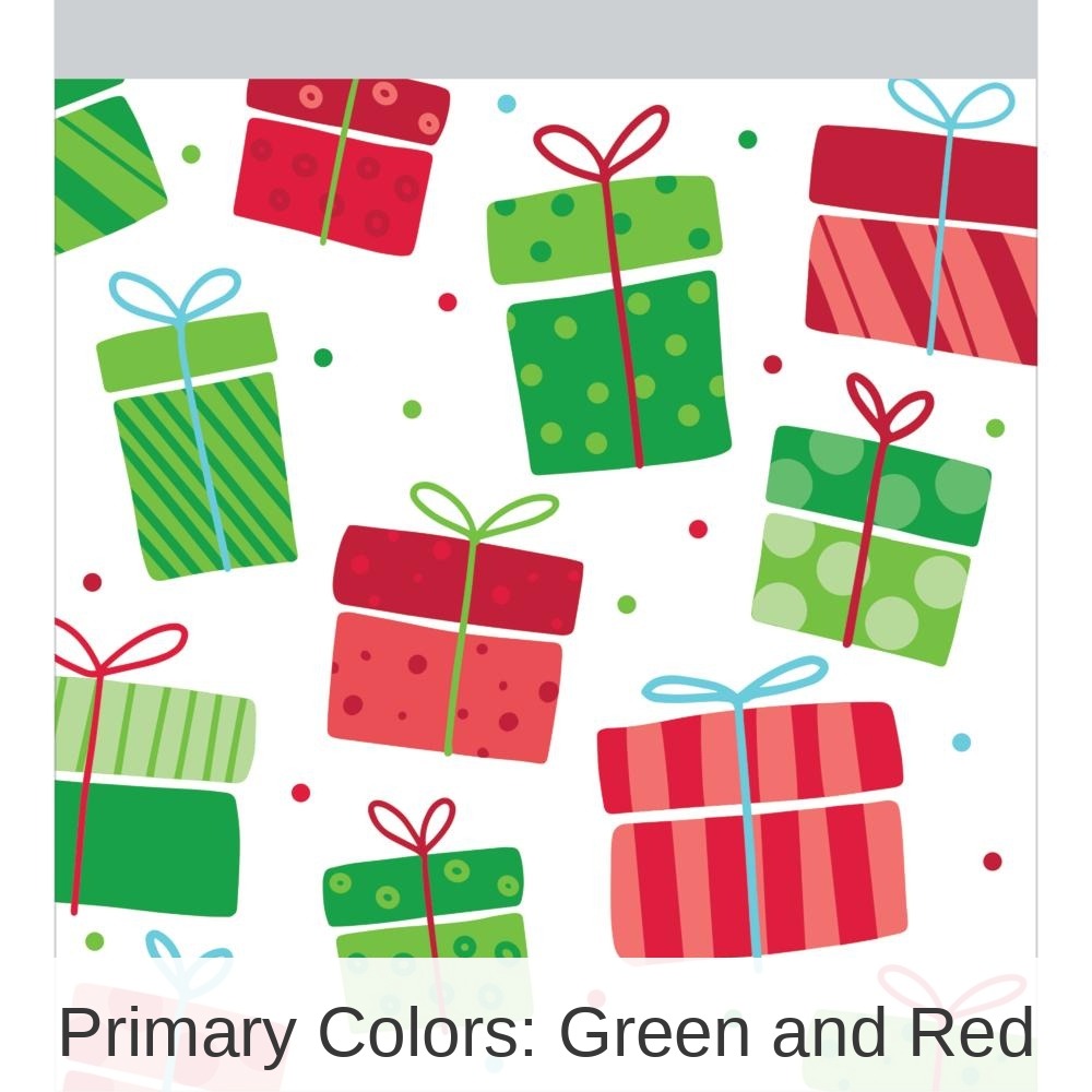 120/Case Bulk Christmas Presents Favor Bags with Zipper