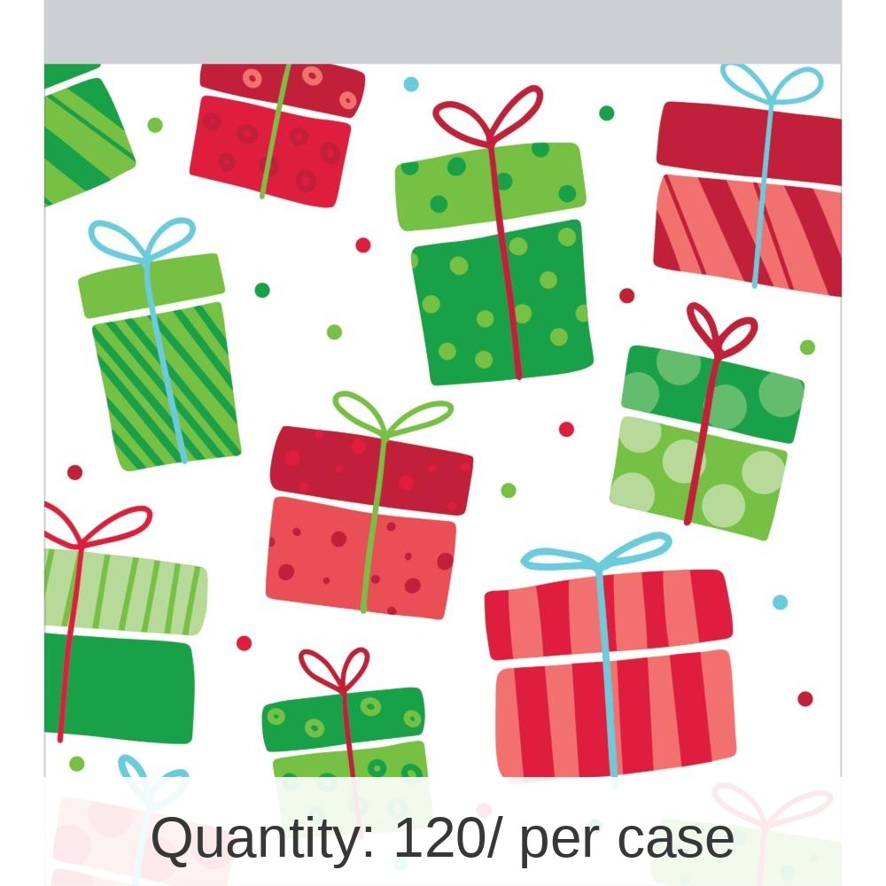 120/Case Bulk Christmas Presents Favor Bags with Zipper