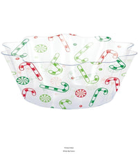 12/Case Bulk Christmas Candy Fluted Bowl