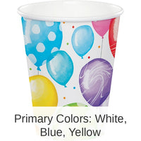 96/Case Bulk Balloon Bash Paper Cups