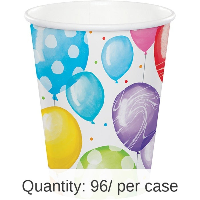 96/Case Bulk Balloon Bash Paper Cups