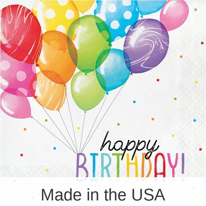 192/Case Bulk Balloon Bash Luncheon Napkins