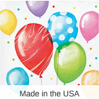 192/Case Bulk Balloon Bash Beverage Napkins