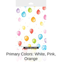 6/Case Bulk Balloon Bash Paper Table Covers