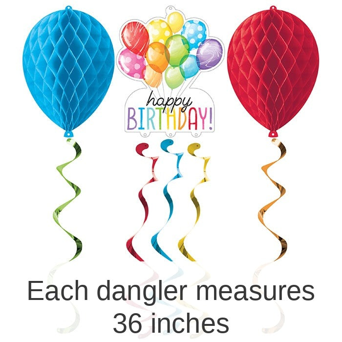 18/Case Bulk Balloon Bash Dizzy Danglers