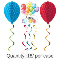 18/Case Bulk Balloon Bash Dizzy Danglers