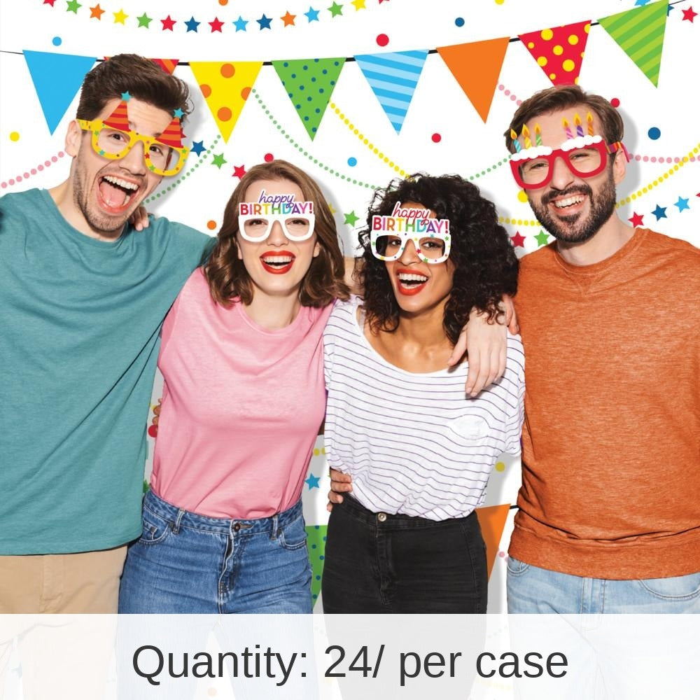 24/Case Bulk Happy Birthday Paper Favor Eyeglasses