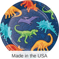 96/Case Bulk Dino Dig Dessert Plates