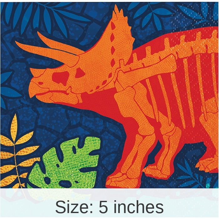 192/Case Bulk Dino Dig Beverage Napkins