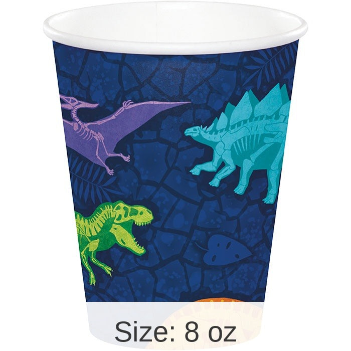 96/Case Bulk Dino Dig Paper Cups
