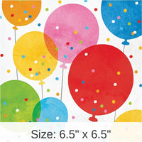 192/Case Bulk Birthday Confetti Balloons Luncheon Napkins