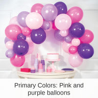 6 Kits Bulk Magical Pink and Purple Six Foot Balloon Arch Kit