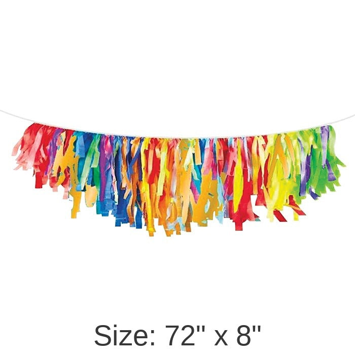 6/Case Bulk Primary Color Fringe Garlands