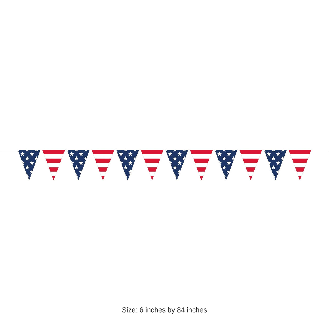 12/Case Bulk Patriotic Pennant Banner