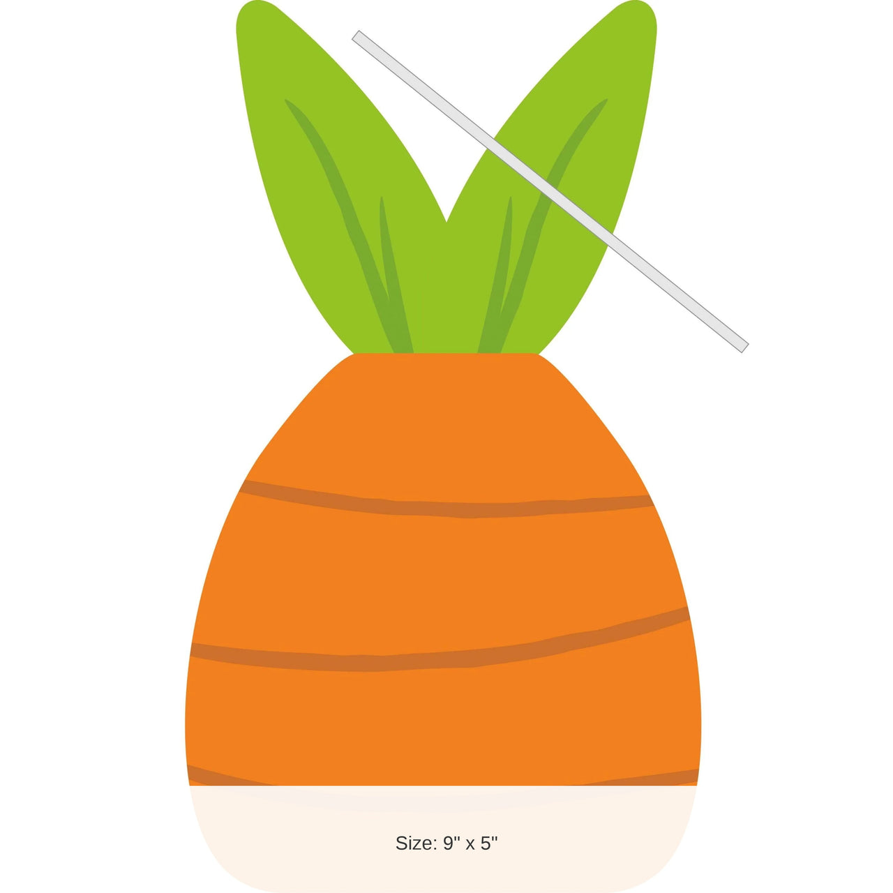 240/Case Bulk Easter carrot Cello Bag with Twist Ties