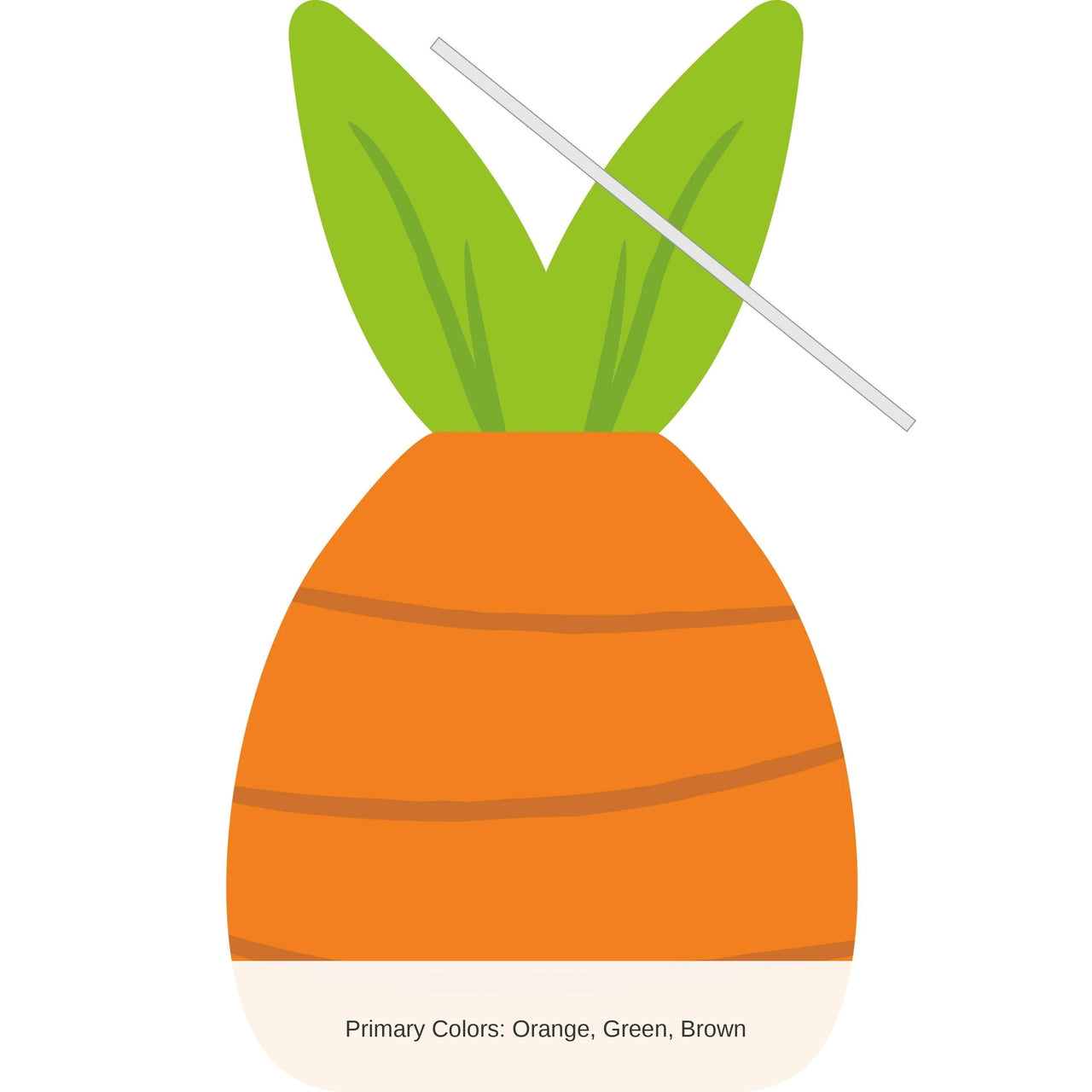 240/Case Bulk Easter carrot Cello Bag with Twist Ties