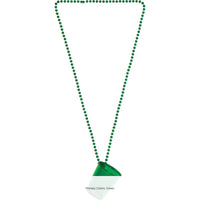 24/Case Bulk St. Pats Necklace w/ Shot Glass Favor