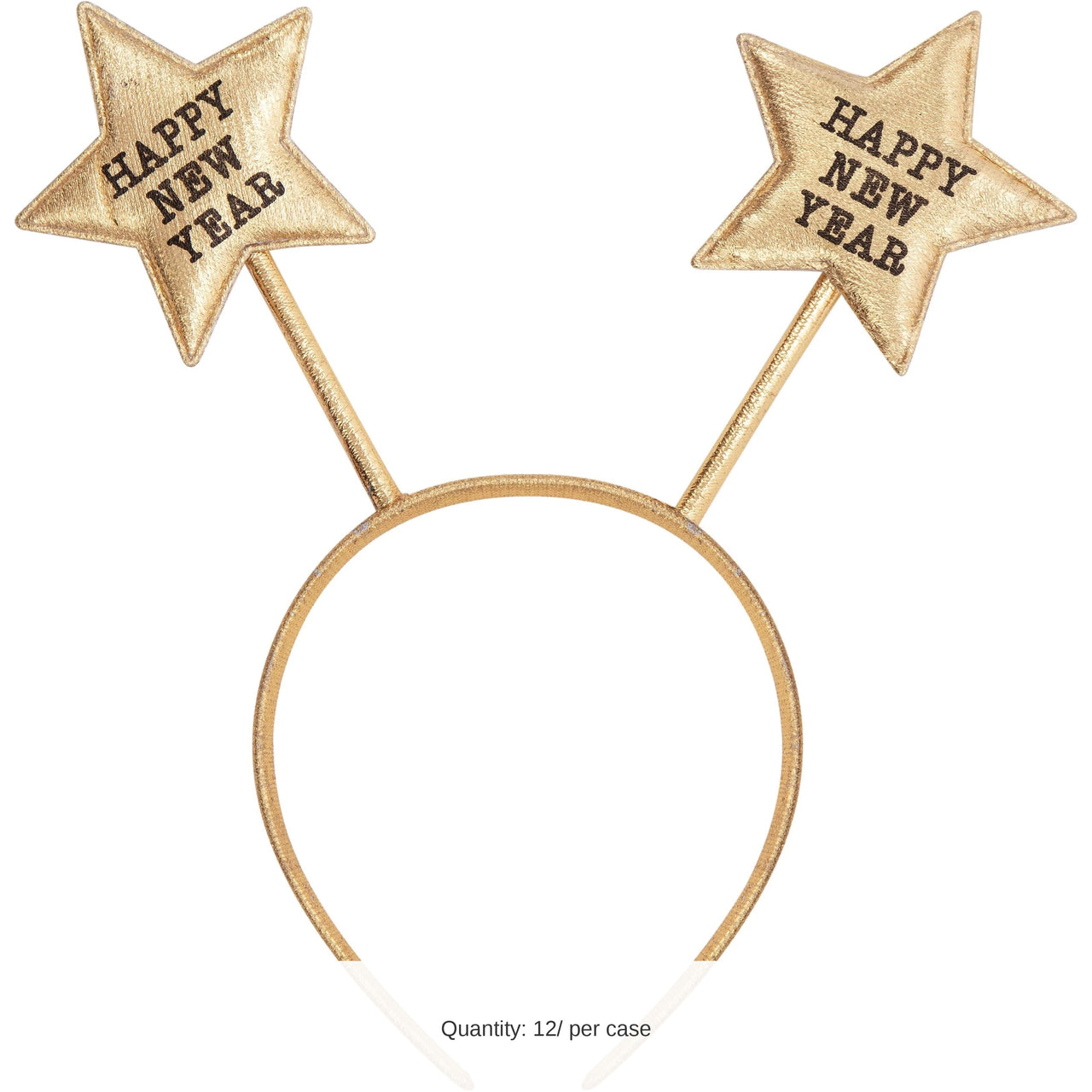 12/Case Bulk New Year's Plastic Headband w/ Boppers
