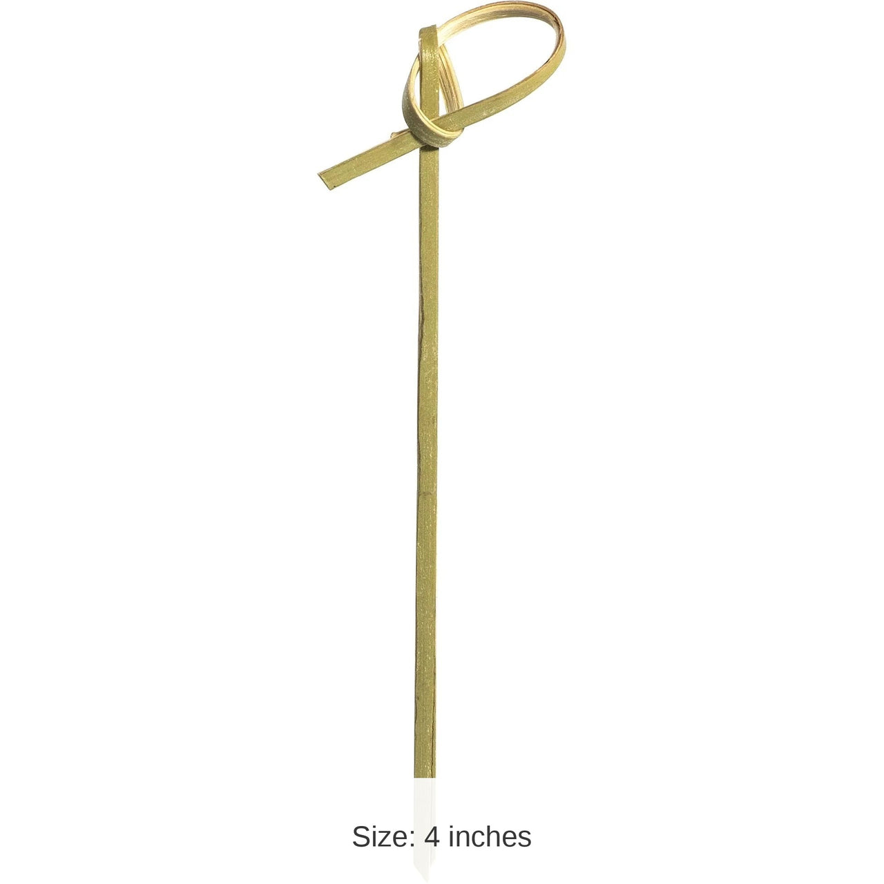 600/Case Bulk Bamboo 50/Case Bulk 4" Picks, Natural Bamboo