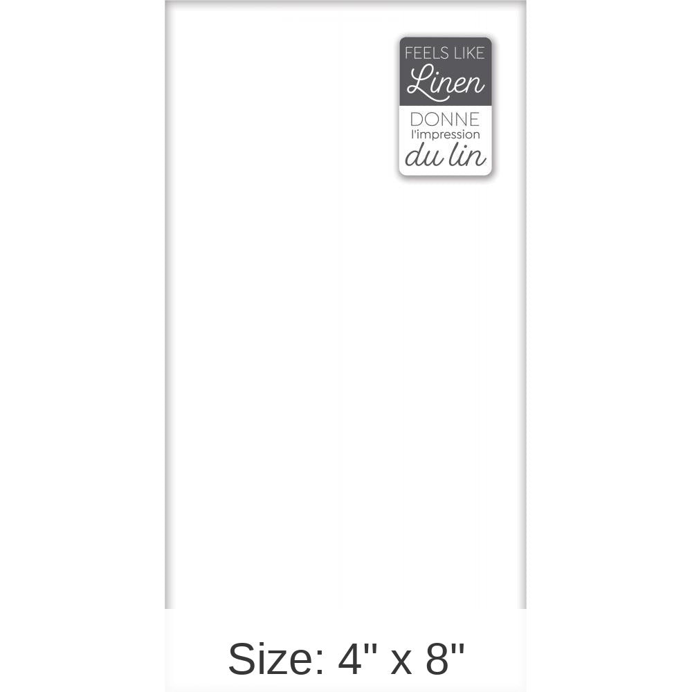 200/Case Bulk White Ultra Dinner Napkins 4" x 8"