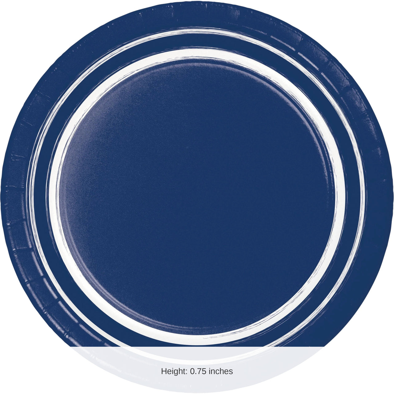 120/Case Bulk Navy Blue 10/Case Bulk Sturdy Style 6.75 Inch Dessert Plate