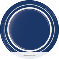 120/Case Bulk Navy Blue 10/Case Bulk Sturdy Style 6.75 Inch Dessert Plate