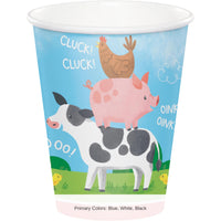 96/Case Bulk Farm Animals Hot/Cold Cup 9oz.