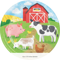 96/Case Bulk Farm Animals 8.75 Inch Dinner Plate