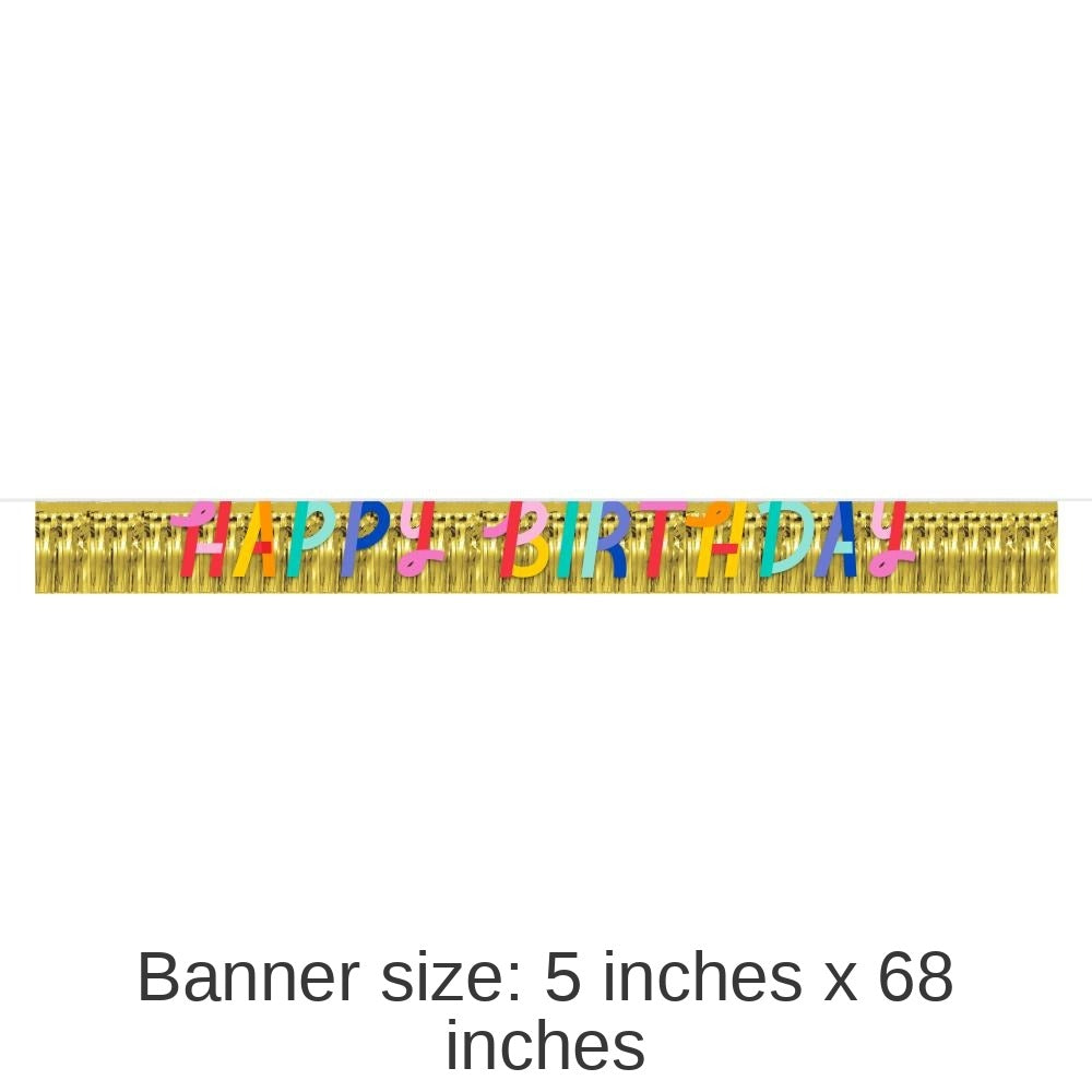 12/Case Bulk Birthday Confetti Happy Birthday Banner
