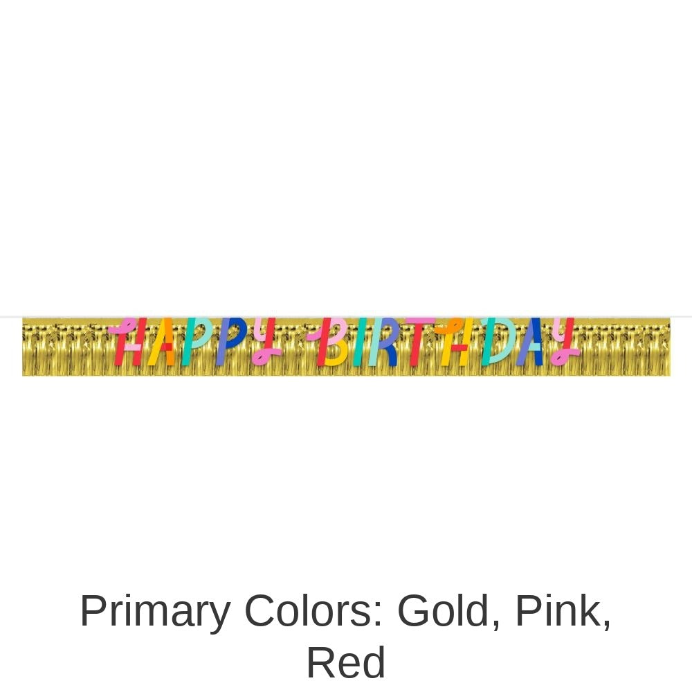 12/Case Bulk Birthday Confetti Happy Birthday Banner