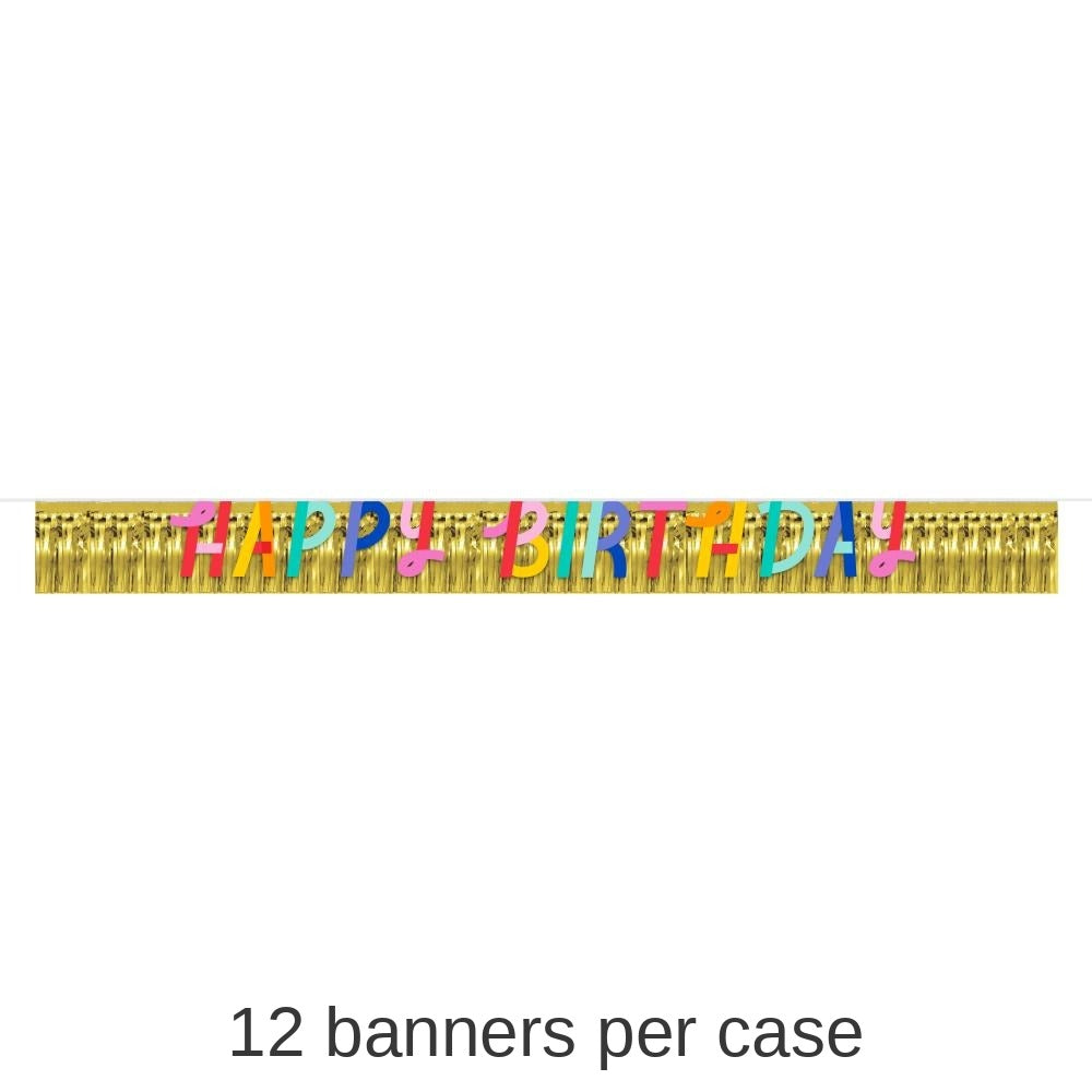 12/Case Bulk Birthday Confetti Happy Birthday Banner