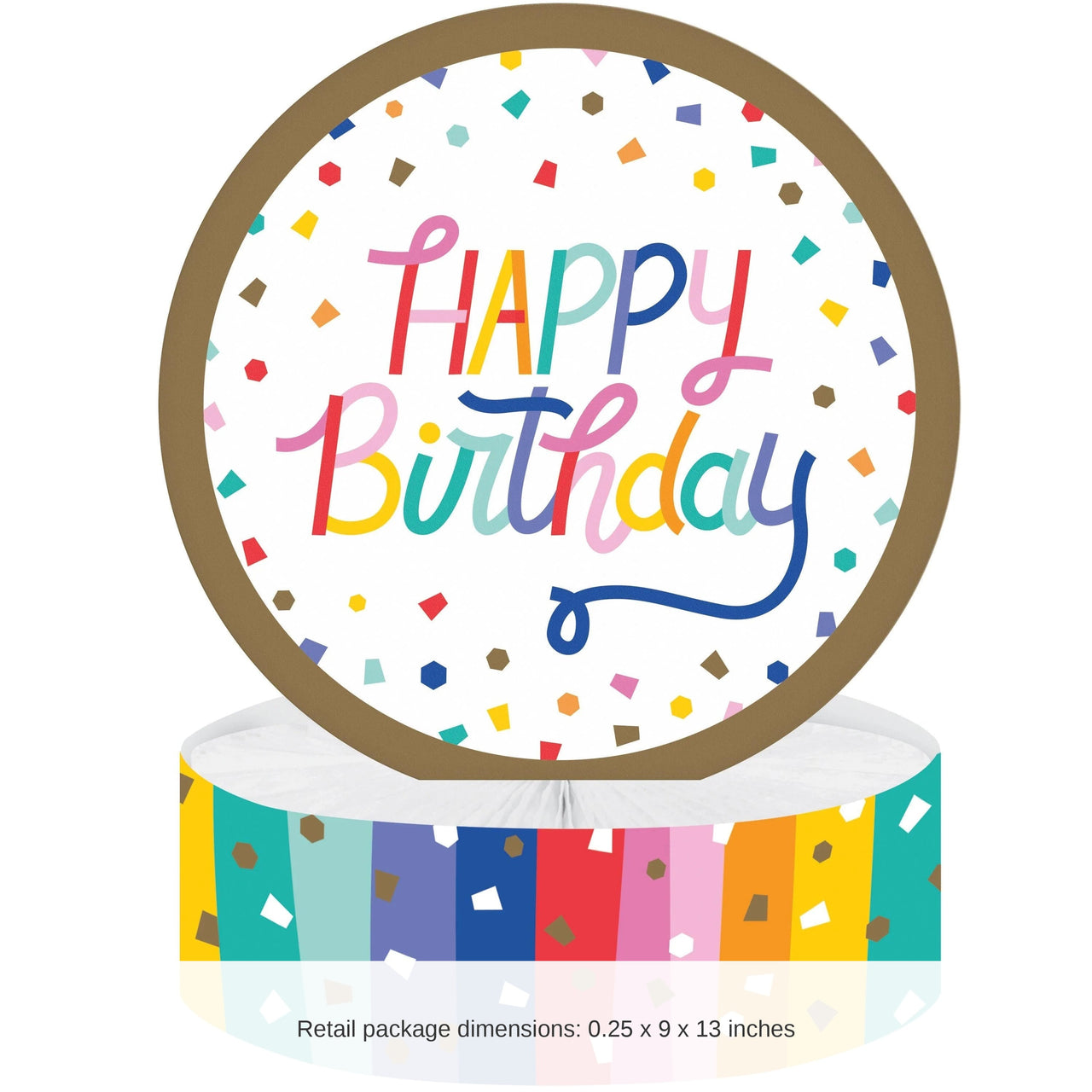 6/Case Bulk Birthday Confetti Honeycomb Centerpiece