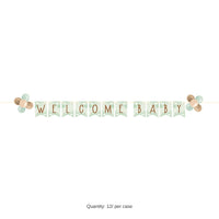 12/Case Bulk Teddy Bear Ribbon Banner w/ Latex Balloons