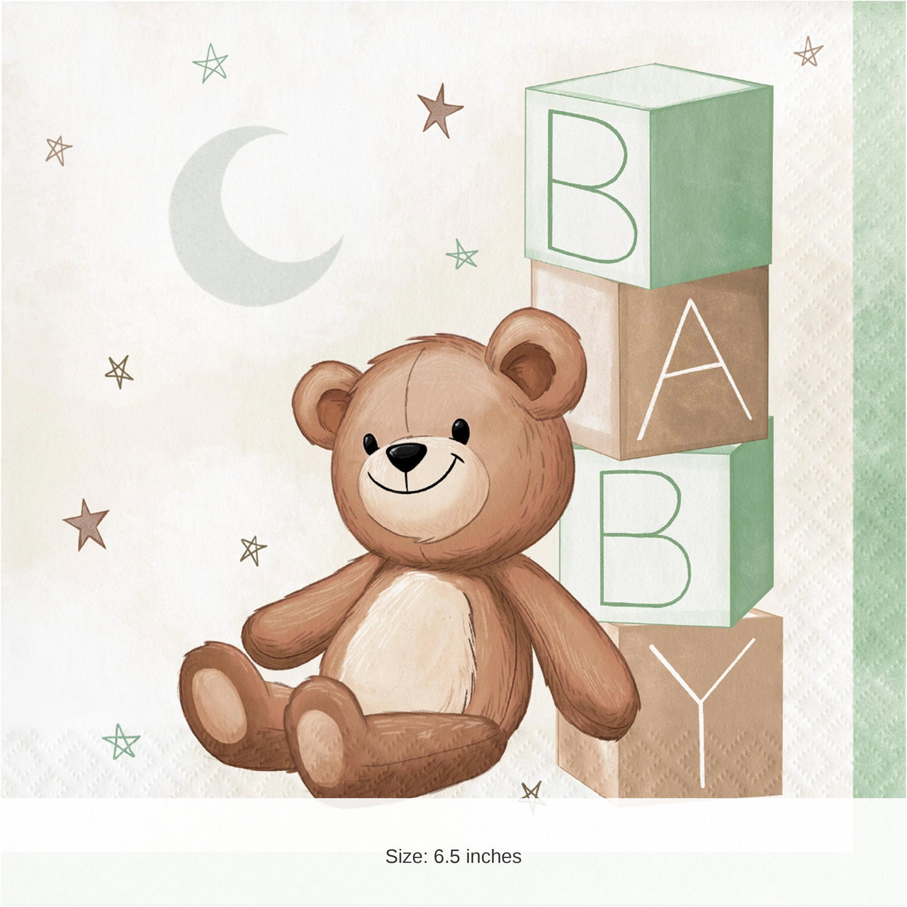 192/Case Bulk Teddy Bear 2Ply Luncheon Napkin