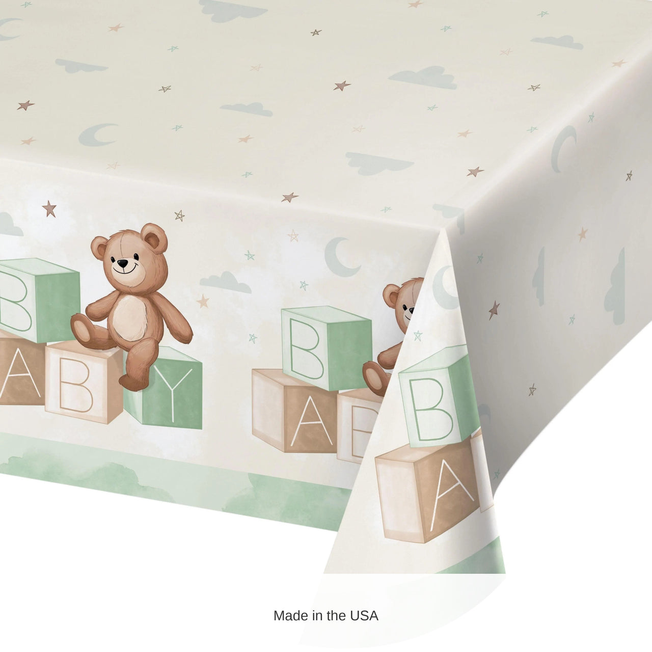 6/Case Bulk Teddy Bear Tablecover, Paper 54"x102"