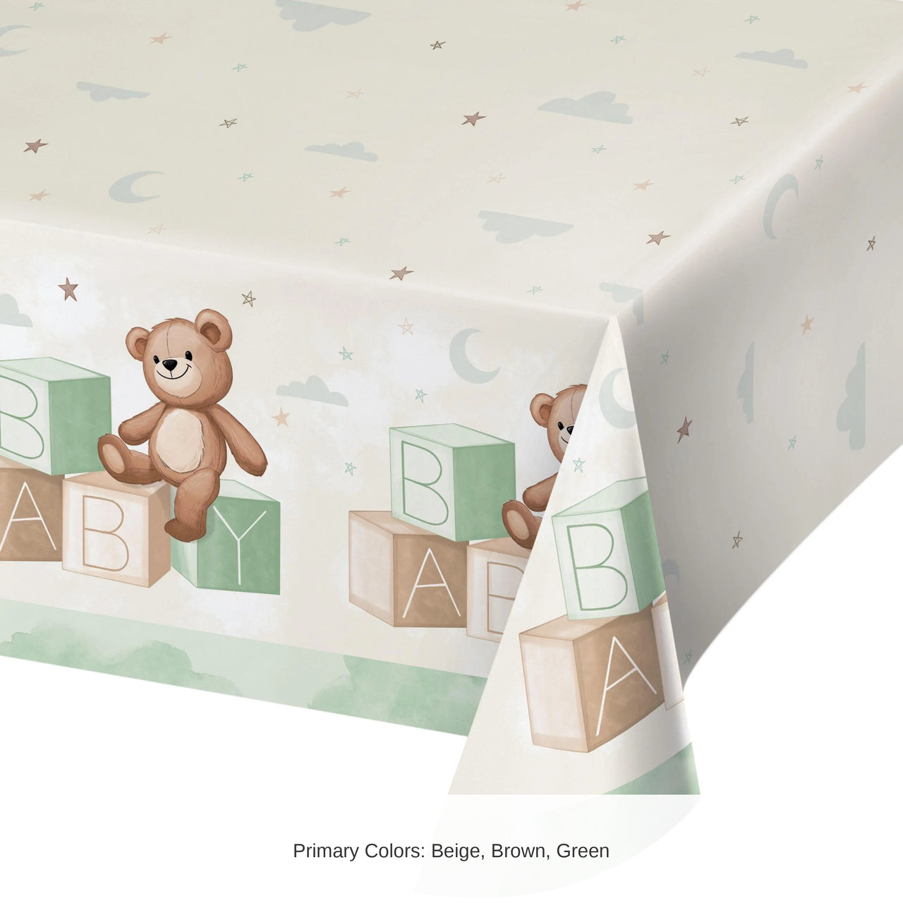 6/Case Bulk Teddy Bear Tablecover, Paper 54"x102"