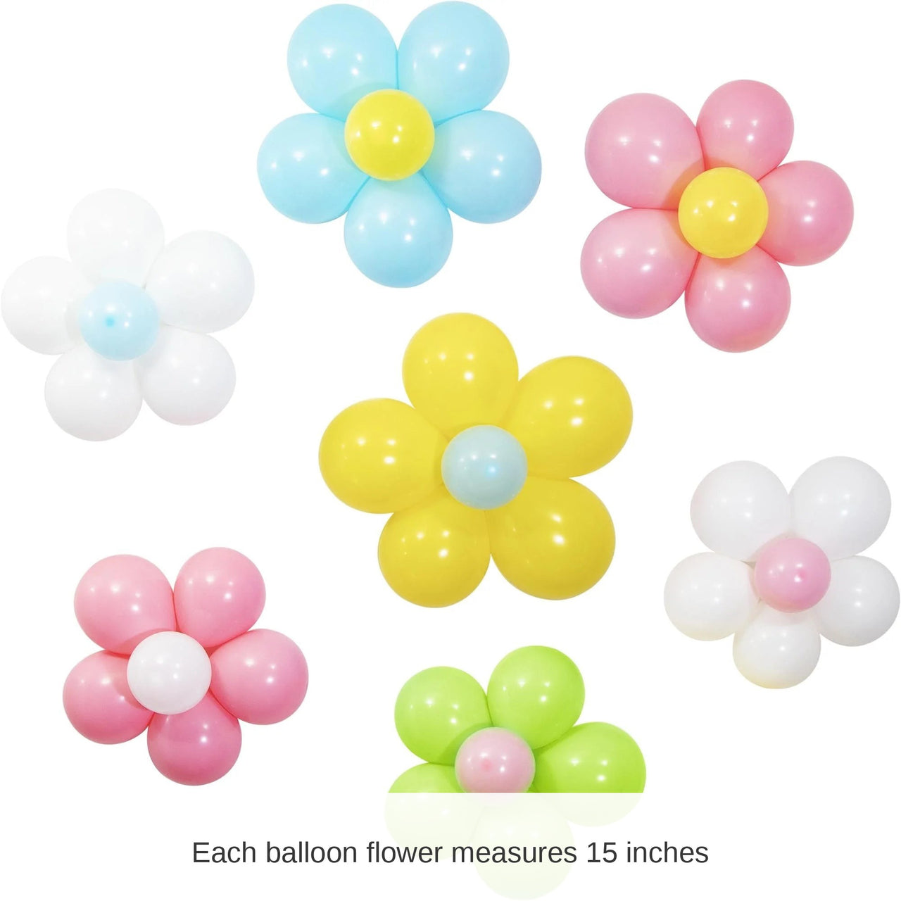 6 Kits/Case Bulk Flower Power Balloon Wall Decoration Kit